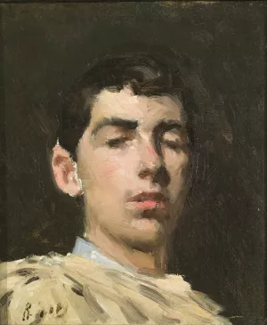 Self-Portrait by Ramon Casas Oil Painting