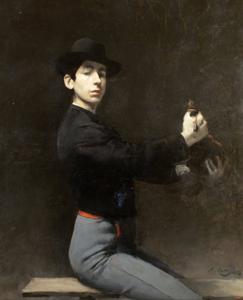 Self-Portrait  by Ramon Casas - Hand-Painted Oil Painting Reproduction