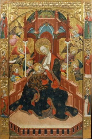 Virgin Suckling the Child by Ramon De Mur Oil Painting