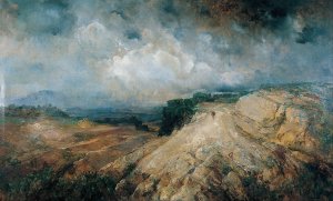 Rocky Landscape by Ramon Marti I Alsina Oil Painting