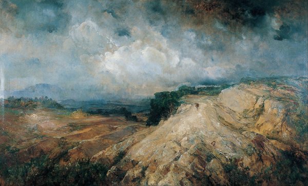 Rocky Landscape by Ramon Marti I Alsina - Hand-Painted Oil Painting Reproduction