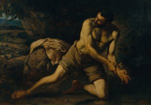 The Criminal. 'The Mark of the Crime' by Ramon Marti I Alsina Oil Painting