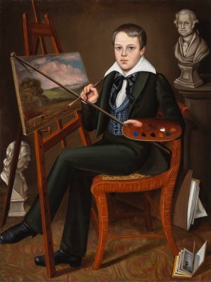 The Young Artist by Randall Palmer Oil Painting