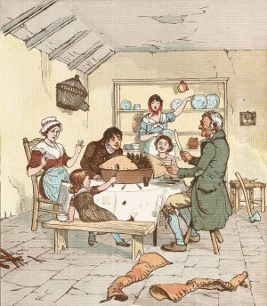 Sing a song for Sixpence Pl.4 by Randolph Caldecott Oil Painting