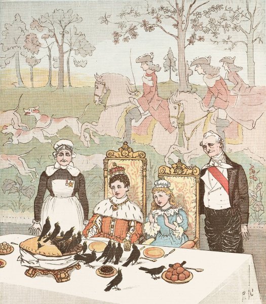 Main Product Photo of Sing a song for Sixpence Pl.5  Painting by Randolph Caldecott