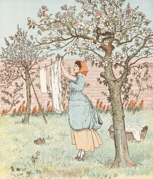 Sing a song for Sixpence Pl.8  by Randolph Caldecott - Hand-Painted Oil Painting Reproduction