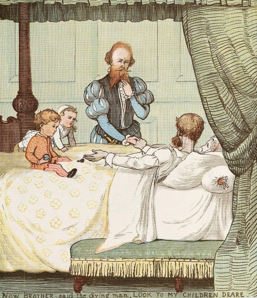 The Babes in the Wood 03  by Randolph Caldecott - Hand-Painted Oil Painting Reproduction