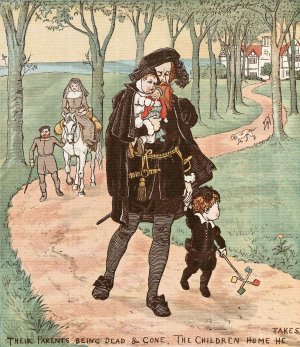 The Babes in the Wood 05 by Randolph Caldecott Oil Painting
