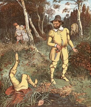 The Babes in the Wood 07 by Randolph Caldecott Oil Painting