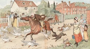 The Diverting History of John Gilpin pl4 by Randolph Caldecott Oil Painting