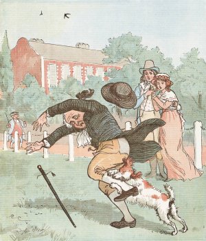 The Mad Dog 6 by Randolph Caldecott Oil Painting