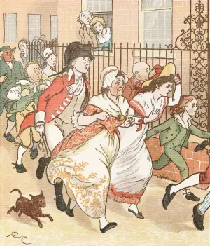 The Mad Dog 7 by Randolph Caldecott Oil Painting