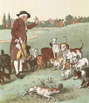 The Mad Dog 9 by Randolph Caldecott Oil Painting