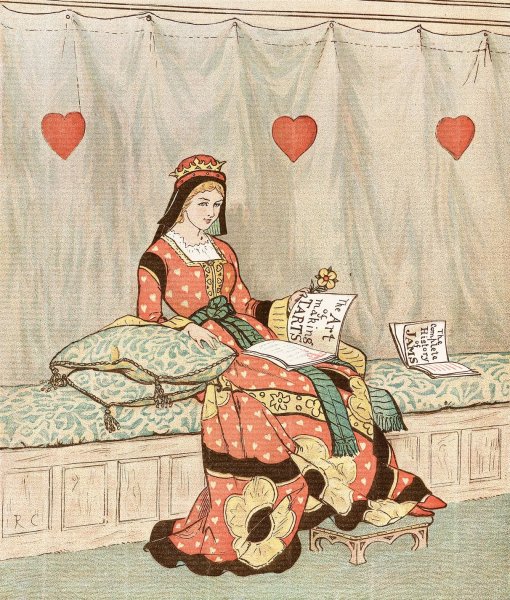 The Queen of Hearts 2  by Randolph Caldecott - Hand-Painted Oil Painting Reproduction