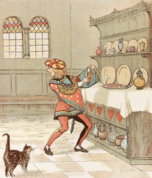 The Queen of Hearts 4 by Randolph Caldecott Oil Painting