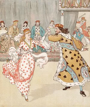 The Queen of Hearts 7 by Randolph Caldecott Oil Painting
