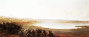 Western Settlement Oil painting by Ransome Gillett Holdredge