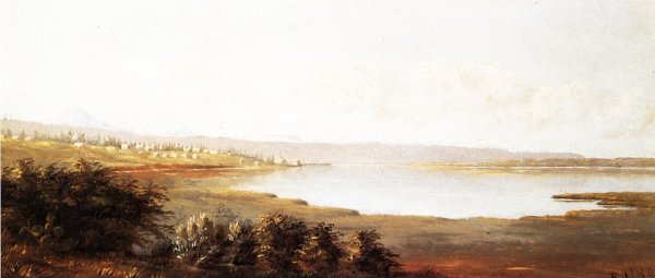 Main Product Photo of Western Settlement Painting by Ransome Gillett Holdredge