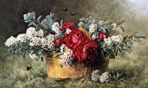 American Beauties Oil painting by Raoul De Longpre