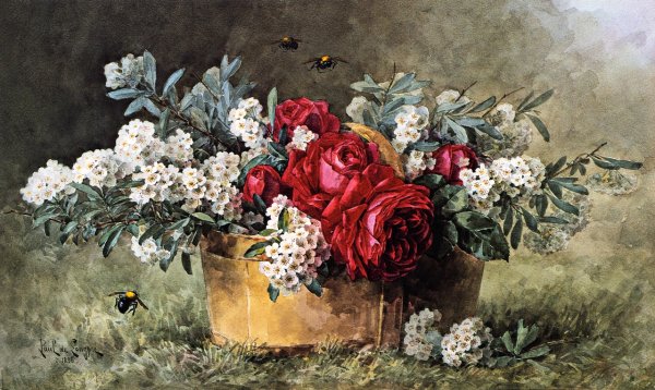 Main Product Photo of American Beauties Painting by Raoul De Longpre