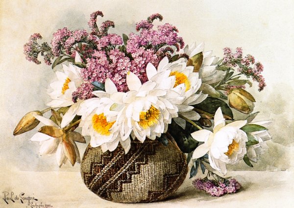 Floral with Indian Basket