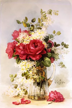 Fresh from the Garden by Raoul De Longpre Oil Painting