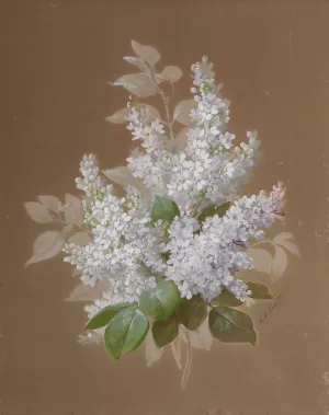 Lilacs by Raoul De Longpre Oil Painting