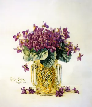 Violets by Raoul De Longpre - Oil Painting Reproduction
