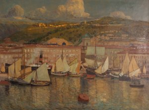 Sommerabend by Raoul Frank Oil Painting