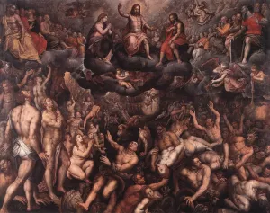 Last Judgment by Raphael Coxcie Oil Painting