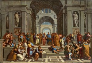 School Of Athens by Raphael (Follower) Oil Painting