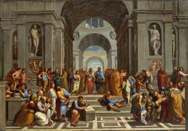 School Of Athens  by Raphael (Follower) - Hand-Painted Oil Painting Reproduction