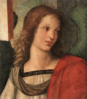 Angel, Fragment of the Baronci Altarpiece by Raphael Oil Painting