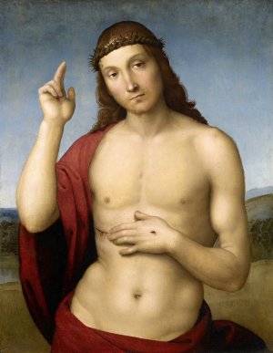 Christ Blessing by Raphael Oil Painting