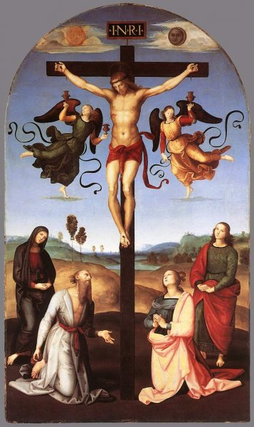 Main Product Photo of Crucifixion Citta di Castello Altarpiece Painting by Raphael