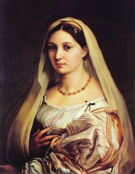 Main Product Photo of Donna Velata also known as Woman with a Veil Painting by Raphael