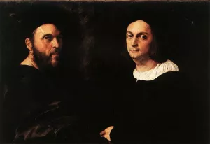 Double Portrait by Raphael Oil Painting