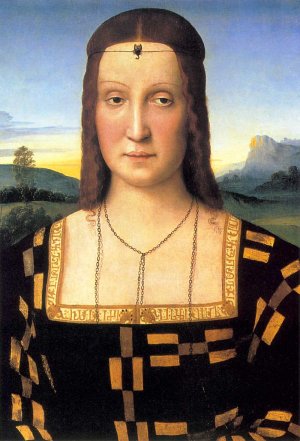 Elisabetta Gonzaga by Raphael Oil Painting