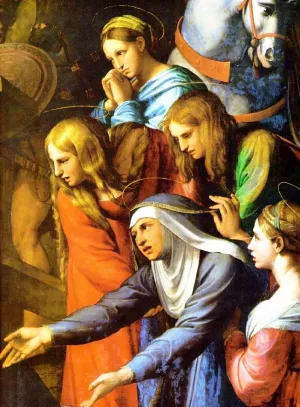 Lo Spasimo di Sicilia: Detail painting by Raphael