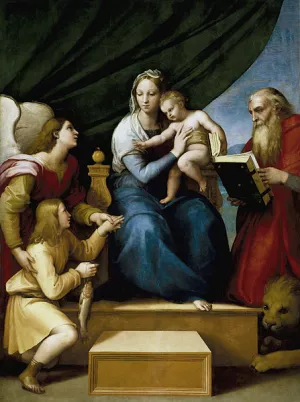 Madona of the Fish by Raphael Oil Painting