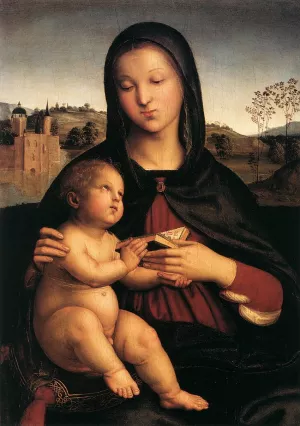 Madonna and Child by Raphael - Oil Painting Reproduction