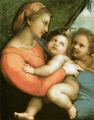 Madonna della Tenda painting by Raphael