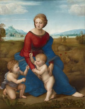 Madonna In The Meadow by Raphael Oil Painting