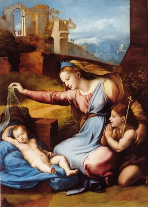 Madonna of the Diadem by Raphael Oil Painting