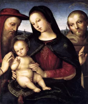 Madonna with Child and Saints by Raphael - Oil Painting Reproduction