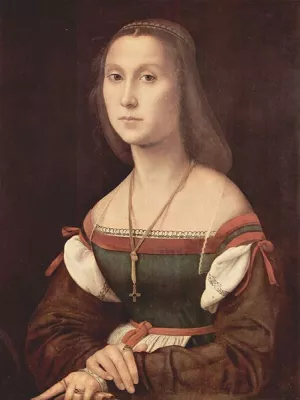 Portrait of a Young Woman by Raphael Oil Painting