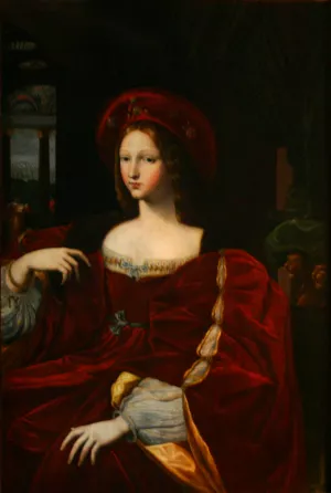 Portrait of Jeanne d'Aragon by Raphael - Oil Painting Reproduction