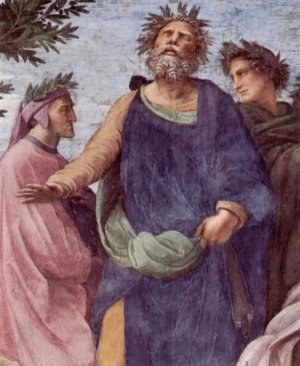 Room of the Signature in the Vatican for Pope Julius II Oil painting by Raphael