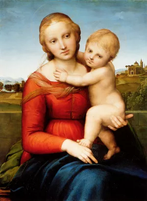 Small Cowper Madonna by Raphael Oil Painting