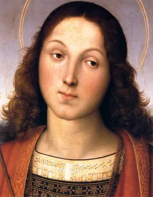St Sebastian Detail by Raphael Oil Painting